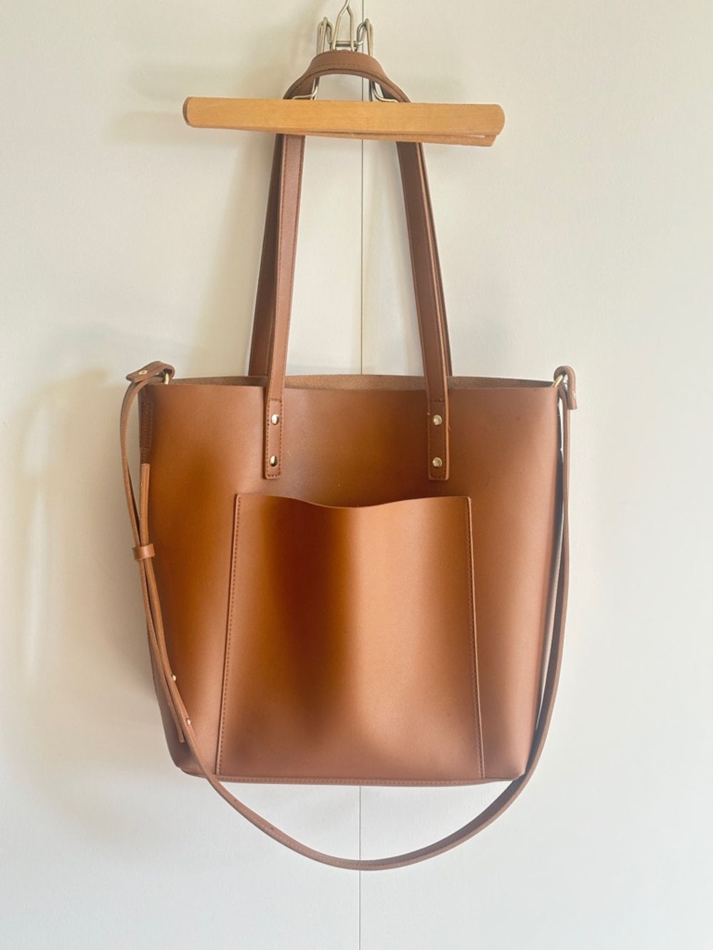 Classic Faux Leather Tote Bag